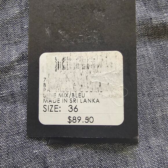 NWT Club Monaco Men's Blue Baxter Slim-Fit Chambray Shorts Size 36 - Picture 6 of 9